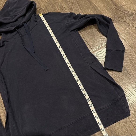 Athleta Sayulita Hoodie Sweatshirt Navy Small Casual Soft Thumbholes Outdoor - Picture 10 of 10